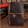 Vintage PU Leather Journal Notepads Classic Retro Spiral Ring Binder Diary Notes Book Diary Notebook blank Kraft paper Notebooks
