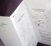 Nouvelles cartes d'invitation de mariage de fleurs coréennes Carte d'invitation imprimable de fête personnalisée avec nœud de ruban et enveloppe scellée Card8321970
