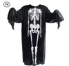 Skull skeleton ghost clothes Halloween cloak cosplay Costume Theater Prop Death Hoody Cloak Devil Long Tippet Cape