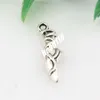 Mic 150pcs Ancient Silver Alloy Ballet Slipper Pointe Sko Charm Hängsmycke DIY Smycken 6,5 * 23mm