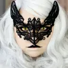 Schwarze Sexy Lady Spitze Katzenmaske für Cosplay Augen Halbgesichtsmasken Frauen Königin Maskerade Party Kostüm / Halloween Party Fancy