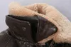 Kołnierz futra jagnięcego A2 latająca kurtka Avirexfly Flight Kurtki skórzane 100% owczarek oryginalna skórzana kurtka bombowca