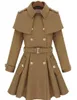 new monde slim women's coats women's trench coats women's coats Women Outwear Cape-style woolen coat