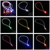 O novo cartão de etiqueta emissora de fibra óptica LED emissora de corda pendurada corda de corda Crachás presentes Fabricantes por atacado Cheer Keychains