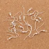 4Colors Copper Fish Clasps & Hooks 15mm 200pcs lot Polish Ear Earring Finding French Fishwire L3107257i