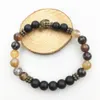 SN1219 nouveauté Bracelet à la mode pour hommes Bracelet bouddha en Onyx noir Bronze Design Vintage Bracelet d'équilibre en gros