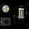 10個のPCS T20 LEDカーライト電球7440 7441 18 LED 5050 SMD DC 12Vホワイト6000 DRLブレーキテールリバースライトユニバーサルLEDランプ