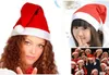 1200Pcs New Christmas Cosplay Hats Thick Ultra Soft Plush Santa Claus hat 28*37cm Cute adults Christmas cap Christmas Supplies