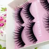 Hurtownie 5 pary Kobiety Lady Natural Eye Lashes Makeup Handmade Grube Fake Cross False Eyelashes Tools