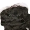 13X6 Fechamento Frontal de Renda Parte Livre de Cabelo 8-20 polegadas Transparente HD Onda Corporal Brasileira Virgem Cabelo Humano Cheio de Orelha a Orelha Bella Hair Natural Hairline Hair Goals