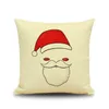 Christmas Pillow Case Office Reindeer Snowman Cushion Cover Home Sofa Hold Pillowcases Cartoon XMS Gift Pillow Cover