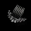 Best Deal Luxury crystal bride headdress Wedding dress accessories bridal hair jewelry vrystal flower hair comb wholesale price DHF803