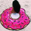 Round Yoga Mat Picnic Picket Pizza Hamburger Donut Polyester Pêssego Toalha de toalha de toalha