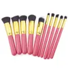 10 pièces/ensemble Maquiagem pinceaux de maquillage beauté cosmétiques haute qualité fond de teint mélange Blush maquillage brosse trousse à outils ensemble en gros