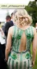 Jenny Packham 2016 Emerald Green Beaded Crystal Dresses Evening Wear Luxury Jewel Cut Out Back Beading Golv Längd Aftonklänning EN10144