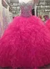 Atemberaubendes Schatz-Organza-Quinceanera-Kleid 2021 Ballkleid Puffy Prom Sexy 16er-Jahre-Abendkleider, echtes Bild