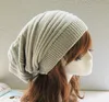 5 colores para hombre y mujer de punto de lana de invierno de gran tamaño Slouch Beanie Hat Cap Unisex