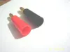 1000pcs Speaker 4mm banana plug Gold plate connector ( black and red)