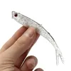20 sztuk / partia 10 cm 4g 3D oczy Bionic Fish Silikonowe Fishing Lure Miękkie Przynęty Przynęty Sztuczne Przynęty Pesca Tackle Akcesoria BL_276