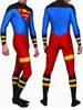 Full kropp lycra spandex hud kostym catsuit party kostymer superboy zentai halloween party cosplay zentai kostym