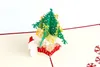 3D рождественская елка ручной работы снеговика всплывает рождественские открытки с окутывающими праздничными принадлежностями