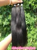 3 pclot Luz yaki extensões de cabelo humano grau 10A Brasileiro virgem yaki cabelo humano reto tecer cabelo de 1026 polegadas DHL 8788373