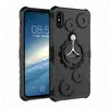 100PCS Luxury Gear PC TPU Armor Hybrid Case Cover con Stander per iPhone X 6 6s 7 8 Plus Nessun pacchetto