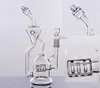 2022 Tree Recycler Triple Perc Glass Hookahs Water Pipes Bubbler 14.4mm Joint Hand Inline Ash Catcher Oil Rigs pulse glass bongs
