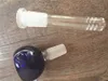 Glass Downstem Diffuser Reducer Glass On Glass Downstem 14/18MM 4inch 19MM TO 14MM Down Tube Glass Down Tube Stem with colorful glass bowl