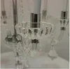 Candelabro de cristal de 7 brazos H60cm, candelabro de cristal para centro de mesa de boda, candelabro de cristal