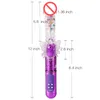 Ładunek USB Butterfly TELescopic Rotating Pead Rods 36frequency G Vibrator Dildo Clit Clit Stymulator Massager Toy dla kobiet9370291