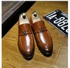 Para promover novos sapatos de couro de cúspide vermelho sapatos de vestido masculino sapato de negócios de qualidade superior marca designer sapatos para homens casamento