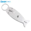 Fiskeänger Saltvatten / Färskvatten Fiskkrok Remover Steel JAWS Braid Fishings Line Cutters With Sheath Lanyard