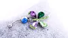 Piercing Body Jewelry Belly Button Rings Stainless Steel Austrian Crystal Dragonfly Colorful Mixed Navel Ring Fine Wholesale