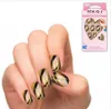 Partihandel Nya Hot Sale Fashion Acrylic False Nail Full Franska Klistermärke Nail Tips Manicure 25 Färger