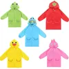 Multicolor Barn Rain Coat Animal Style Barn Vattentät Raincoat Rainwear Unisex Cartoon Kids Raincoats 30pcs / Lot IC710