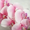 Echte touch orchideeën 72cm kunstbloemen simulatie prinses vlinder orchidee phalaenopsis voor bruiloft bloem 7 kleuren rubberen coating PF13