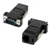 Livraison gratuite en gros 50 pcs/lot 15PIN VGA vers RJ45 connecteur nouveau VGA Extender mâle vers Lan Cat5 Cat5e RJ45 Ethernet femelle adaptateur