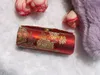 100 pçs / lote Retro Novo Batom Brocado Bordado Projeto Flor Caixa de Titular com Espelho Cosméticos Sacos de Casos Multicolors