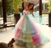2020 New Arrival Colorful Quinceanera Dresses Sweet Sixteen Long Prom Dresses Party Gowns Formal Pageant Dresses Tiered Ball Gown BA1754