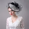 Vintage Birdcage Bridal Hats Flower Wedding Bride Veil Birdcage Tulle Hair Accessories Feather Hats Decoration For Women Bridesmai4979866