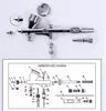 Dwukowa akcja Zestaw do tatuażu Tymczasowy Zestaw do tatuażu 0.2mm / 0.3mm / 0,5 mm pędzel powietrza igły Comperssor body farba sztuka pistolet