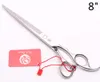 Z1006 8inch 440C Purple Dragon Silver Professional Human Hair Scissors Barber"s Hairdressing Shears Cutting or Thinning Scissors Style Tools