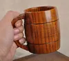 by DHL or EMS 50 pcs Heatproof Classical Wood Work Wooden Beer Tea Coffee Cup Mug Eco-friendly 400ml For Gatherings Party
