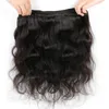 Tece grau 7a cabelo virgem peruano onda corporal com fecho 3/4 pacotes de cabelo com fechos de renda cabelo humano barato com fecho