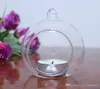 8cm pendurando velas de vidro, titulares de vidro bola de vidro, castiçal de casamento, pendurado vidro plantador de vidro terrários para decoração de casa, presentes