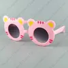 Barn solglasögon färgglada tiger huvud eyewear söt sommar barn solglasögon UV400 blanda 6 färger