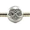 Adatto per bracciale Pandora Originale clip in argento sterling 925 perline Infinity Heart Clip con clear CZ 2016 nuovi gioielli Autumen 1 pz / lotto