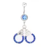 yyjff d0005 angel belly drown button ring