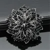 Rhinestone Diamond Flowers Redbud broches épingles corsage écharpe Clips femmes hommes argent en or Business costume